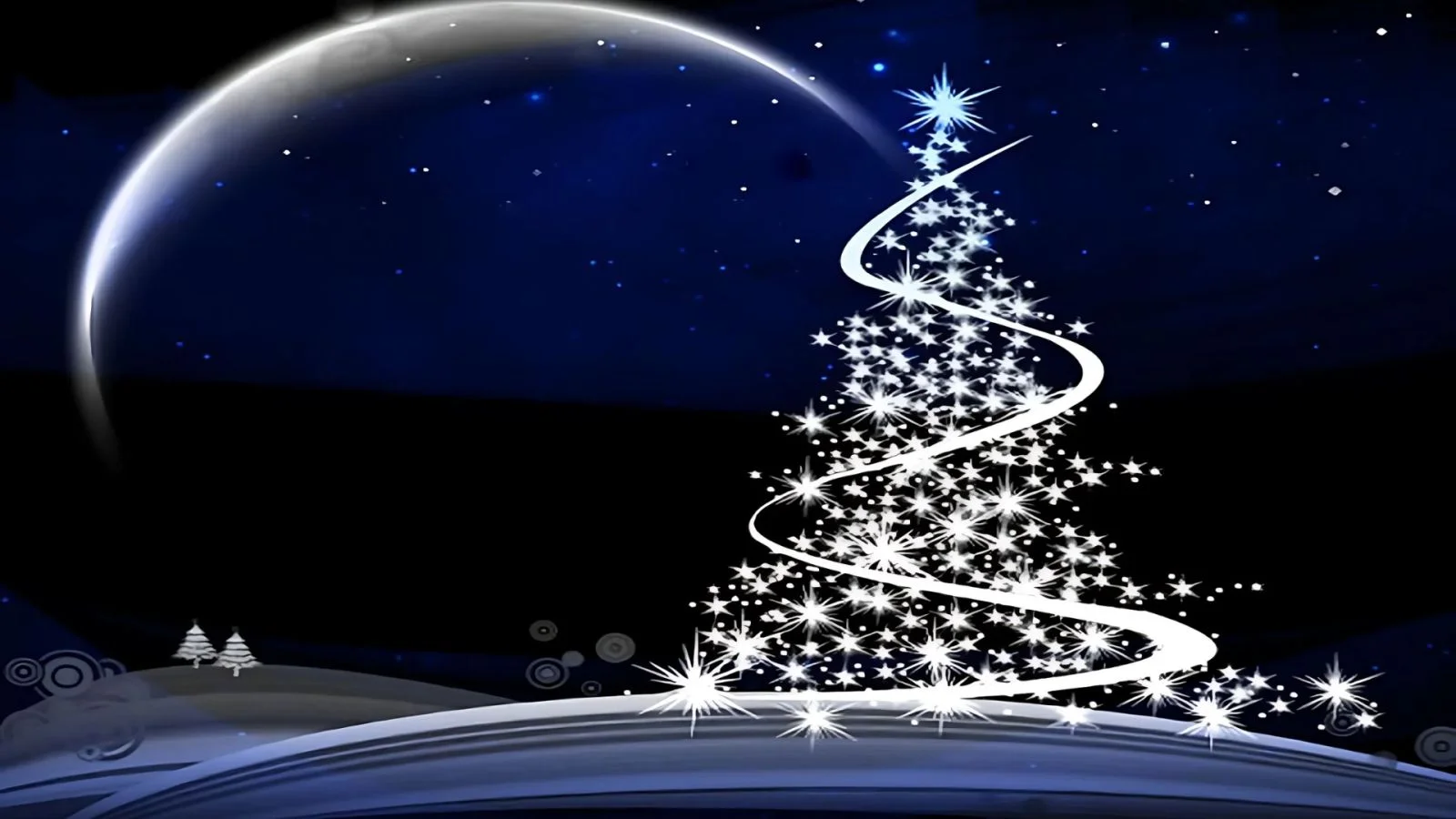 Hình nền giáng sinh cây thông noel cho máy tính (2)