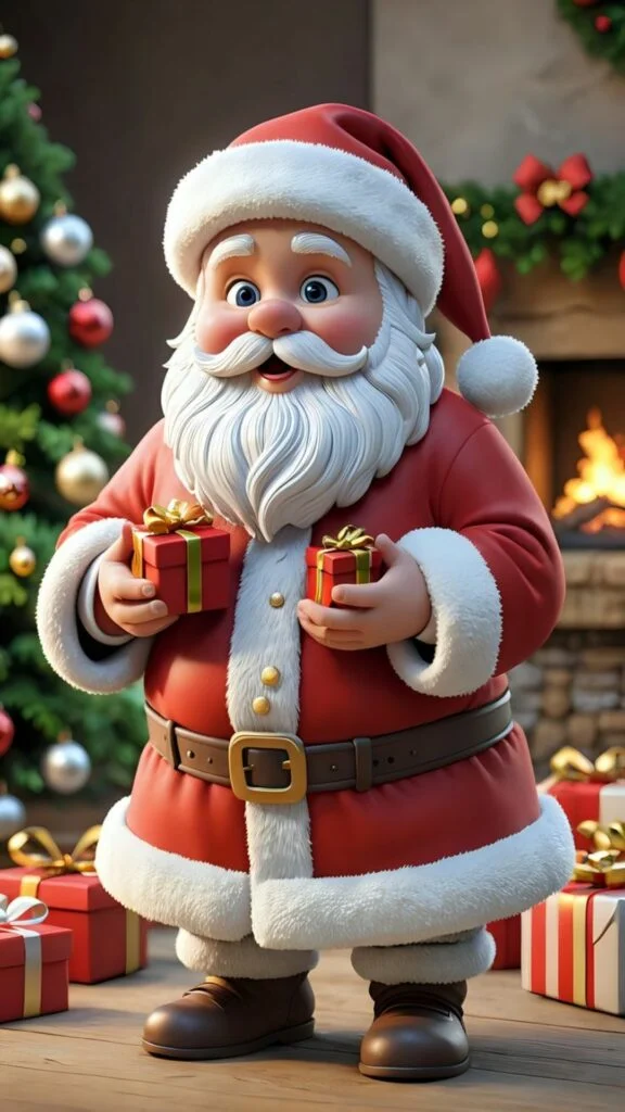 Hình nền ông già Noel dễ thương