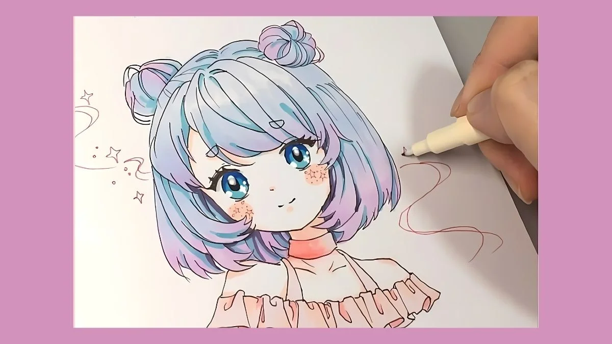 100+ hình vẽ tranh anime nữ đẹp hút hồn | Hướng dẫn vẽ