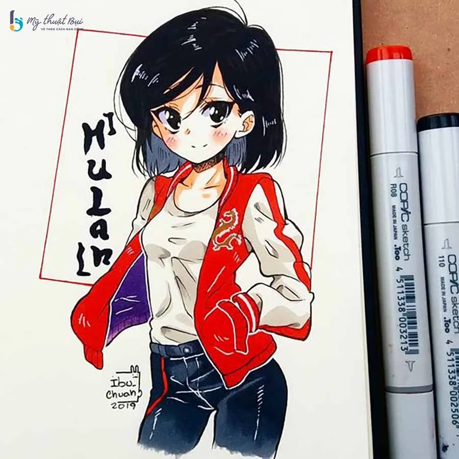 Tranh vẽ anime đẹp