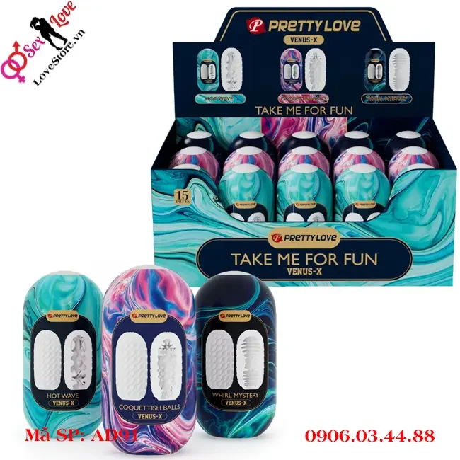 Cốc thủ dâm nhỏ gọn dành cho nam giới Pretty Love Venus X - Ảnh 5