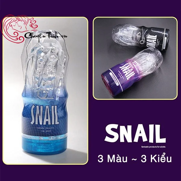 Cốc Thủ Dâm Snail Cup Silicone Trong Suốt Dành Cho Nam