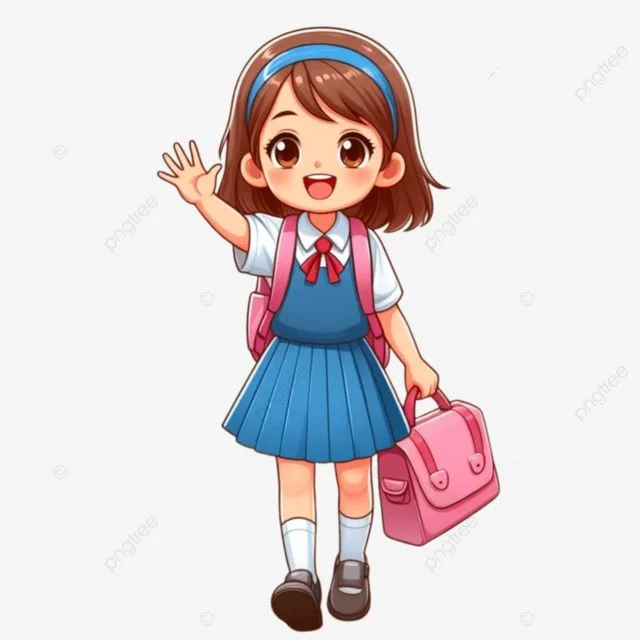 Tải ngay hình ảnh học sinh chibi cute dễ thương miễn phí