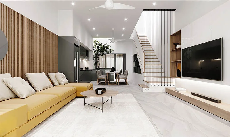Thiết kế nội thất phòng khách hiện đại