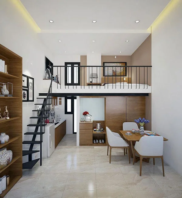mẫu nhà ống gác lửng