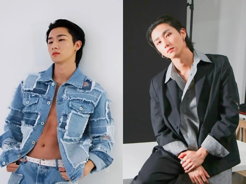 kiểu tóc mullet layer slicked back
