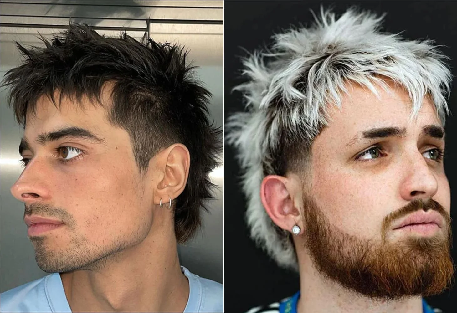 Tóc mullet spiky thể hiện phong cách táo bạo