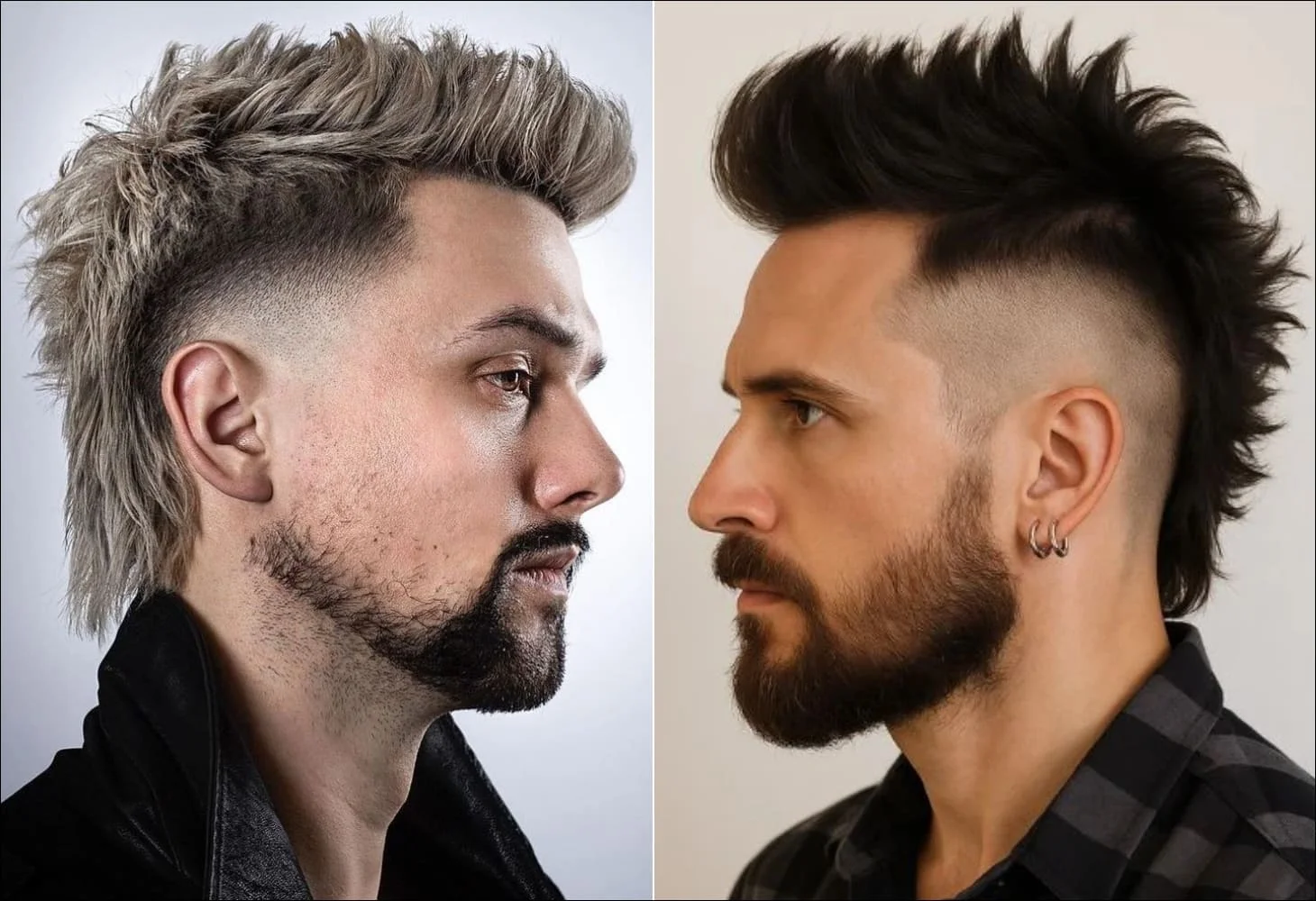 Tóc mullet nam mohawk nổi bật với phong cách đường phố, bụi bặm