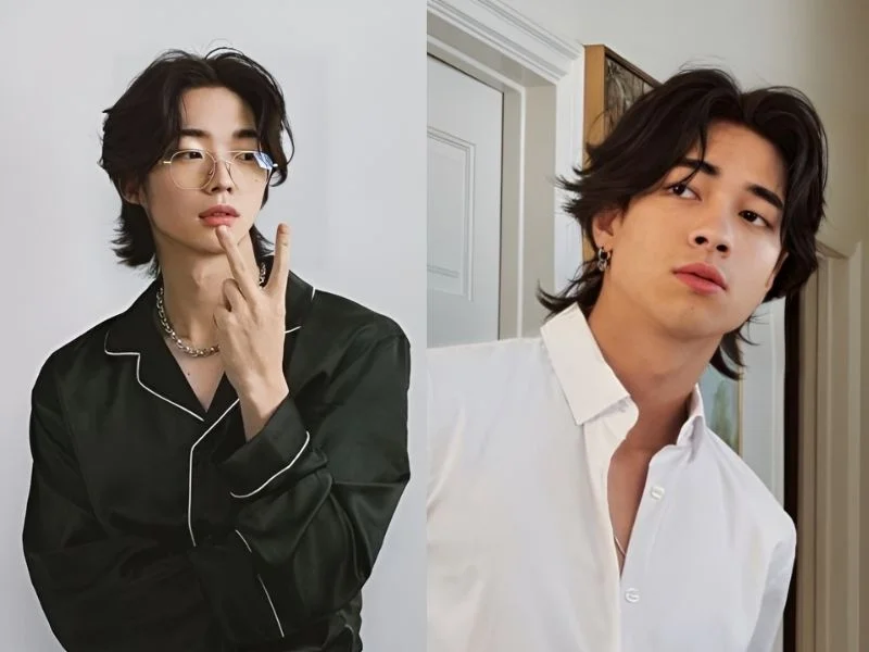 Tóc mullet layer Hàn Quốc nam