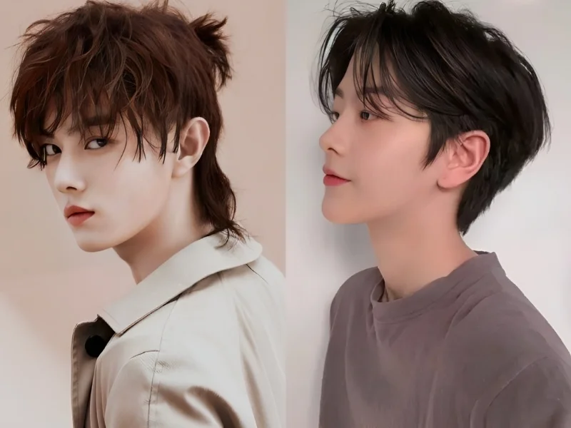 các kiểu tóc mullet layer nam uốn phồng