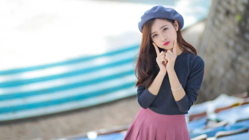 Hình nền girl xinh đội mũ