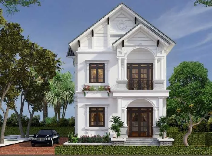Mẫu Thiết Kế Nhà 2 Tầng 4 Phòng Ngủ
