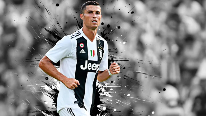 Ảnh nền ronaldol trắng đen dành cho máy tính