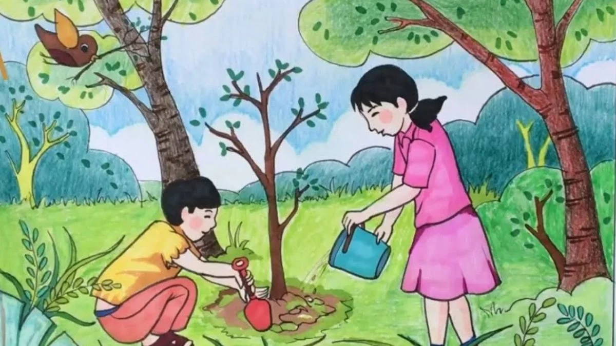 Hình vẽ tranh bảo vệ môi trường đẹp nhất