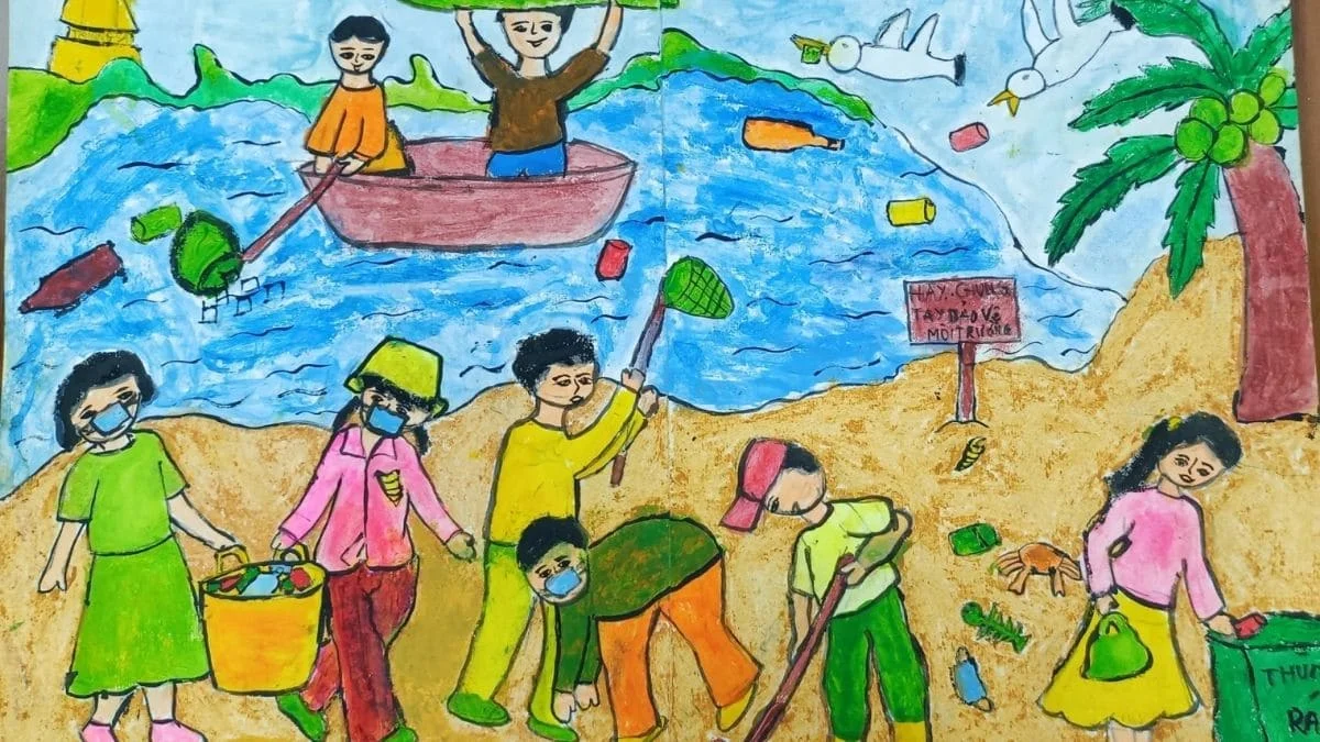 Hình vẽ tranh bảo vệ môi trường 4k
