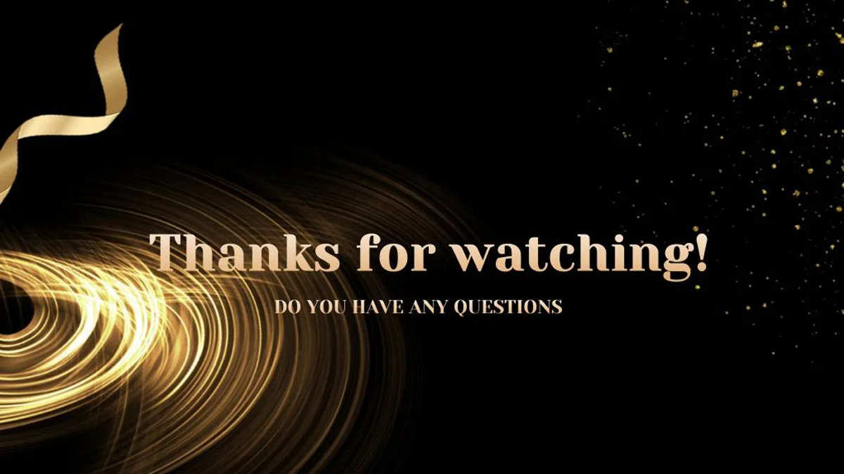 Hình nền slide thank you for watching 4k