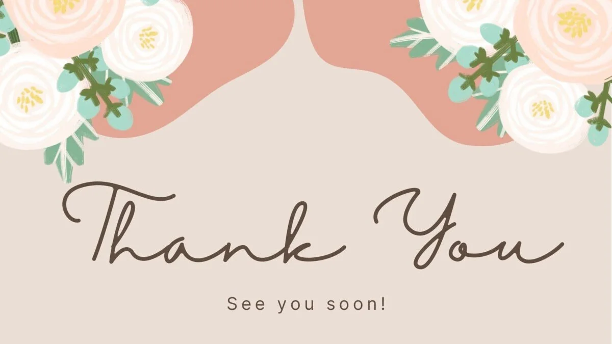 Hình nền slide thank you for watching xinh