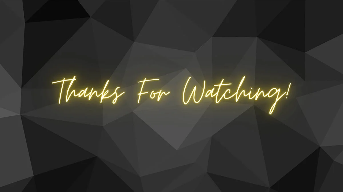 Hình nền slide thank you for watching đơn giản