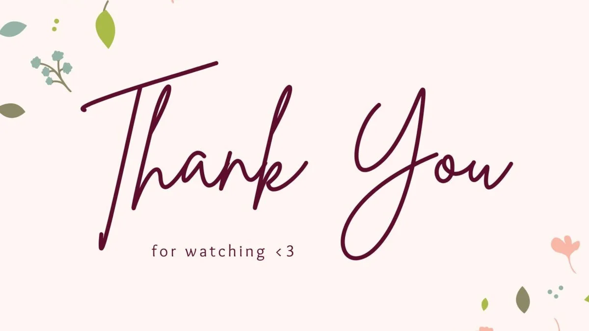 Hình nền slide thank you for watching độc đáo (2)