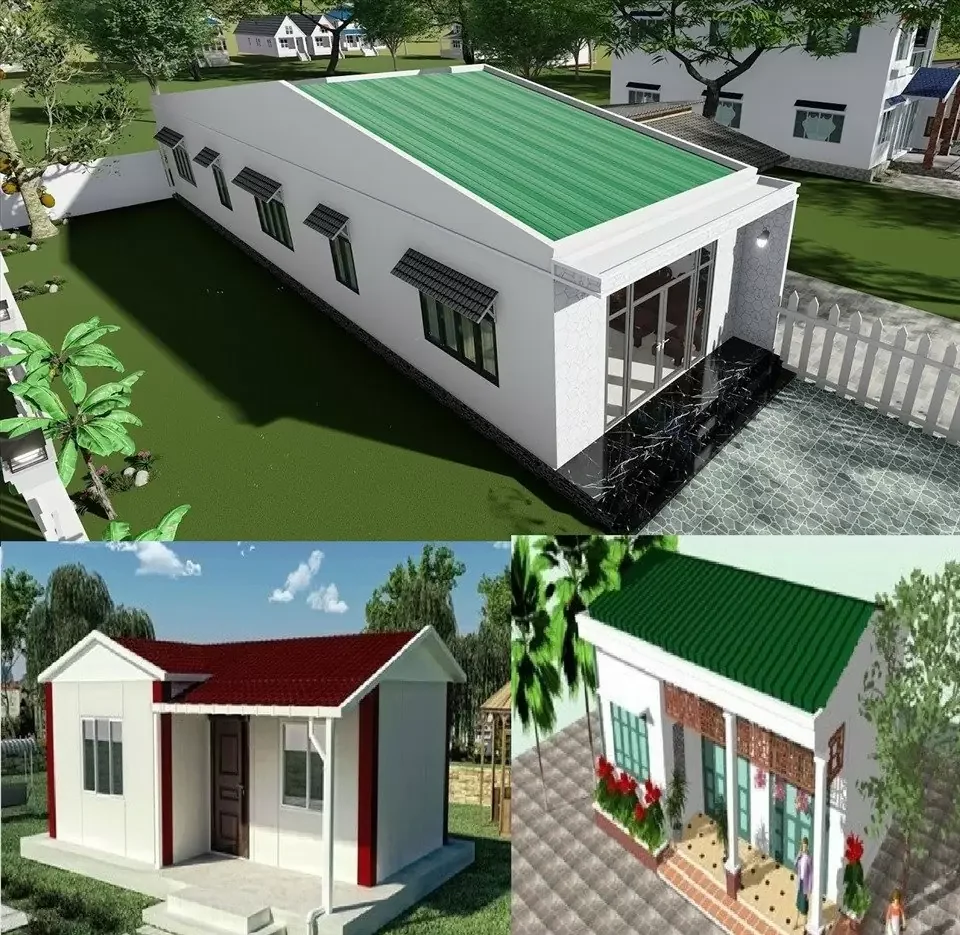 Mẫu nhà cấp 4 mái tôn giá rẻ, tiết kiệm chi phí