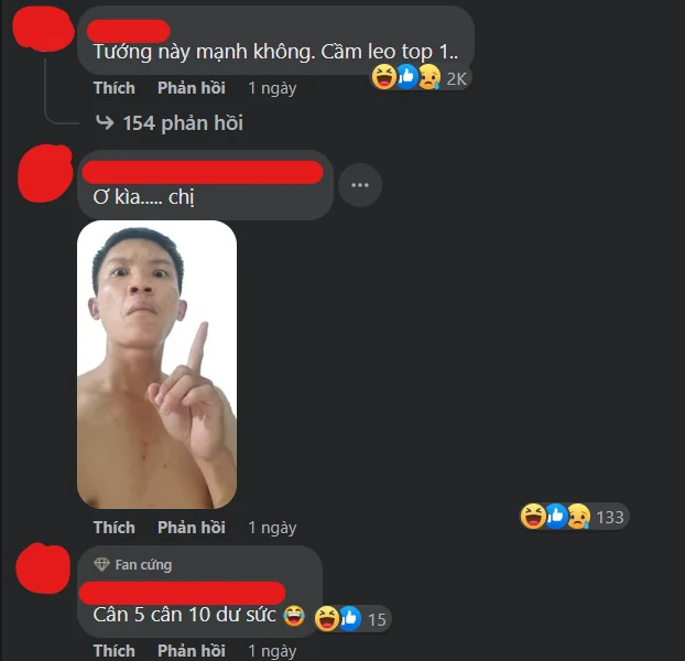 Những bình luận tỏ ra thích thú đối với bài đăng của Eimi Fukada