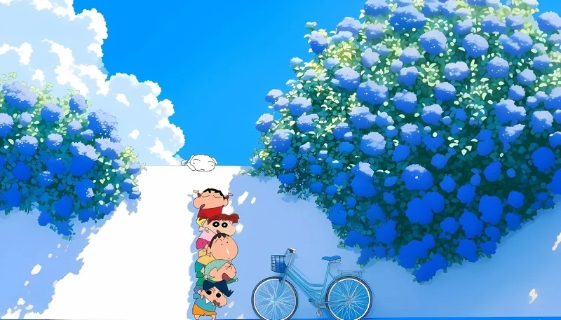 ảnh nền cute shin bút chì