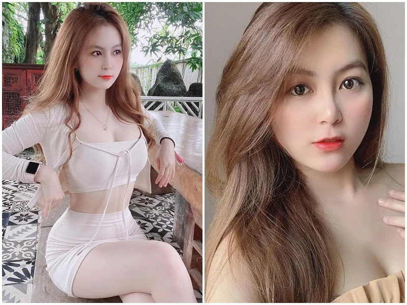 Hình ảnh gái xinh với gương mặt khả ái và phong cách thời trang trẻ trung.