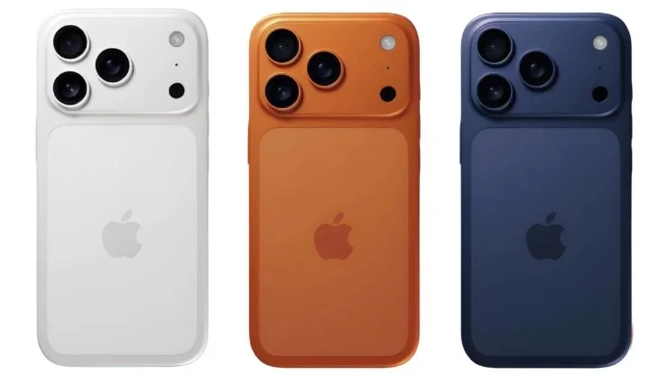 Hình ảnh minh họa các tùy chọn màu iPhone 17 với thiết kế camera mới.