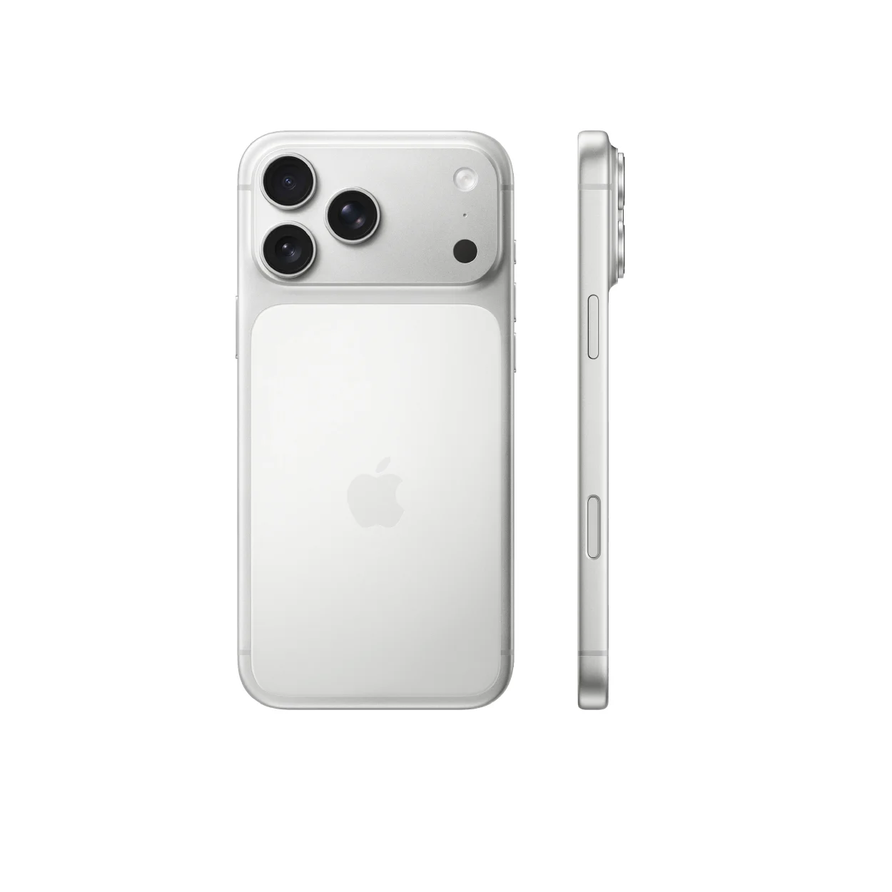 Thiết kế mặt lưng iPhone 17 màu trắng bạc